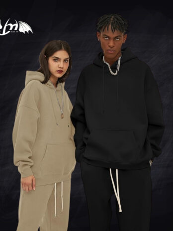 BAT M Hoodie Oversized Fleece Pullover Fashion Hoodies Casual Active Long Sleeve Hooded Sweatshirt